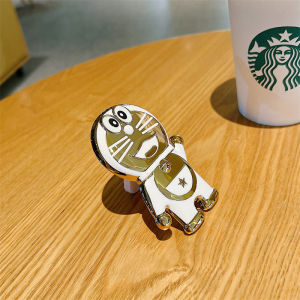 ตัวยึดโทรศัพท์มือถือโดราเอมอนสามมิติแบบ3D หรูหราตัวยึดโทรศัพท์มือถือโทรศัพท์มือถือการ์ตูนพับได้ยากเคสมือถือ TPU โทรศัพท์มือถือ