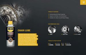 WD-40 Specialist Chain Lube 360ml - Lubricant and protection for chain drivetrain and O X and Z rings WD-40 Automotive