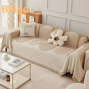 LHS.PH Sofa Cover fabric Seasonal Universal Fabric Double Sided Chenille Sofa Cover Anti Slip Cover Blanket
