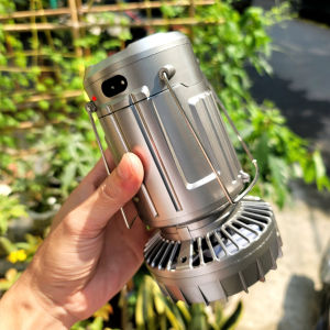 Đèn pin sạc năng lượng mặt trời 3 in 1 đèn lồng quạt mát sạc dự phòng