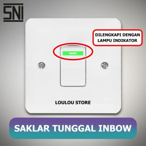 Saklar Engkel Single Inbow Tunggal Tanam Dinding IB VISICOM VS901 VS 901 VS-901 Saklar Tunggal Tanam