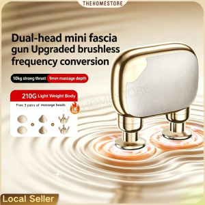 Mini Fascia Gun Muscle & Facial Massager Mini Pocket Neck Mask Gun Multi-purpose Portable Device for Women and Fitness