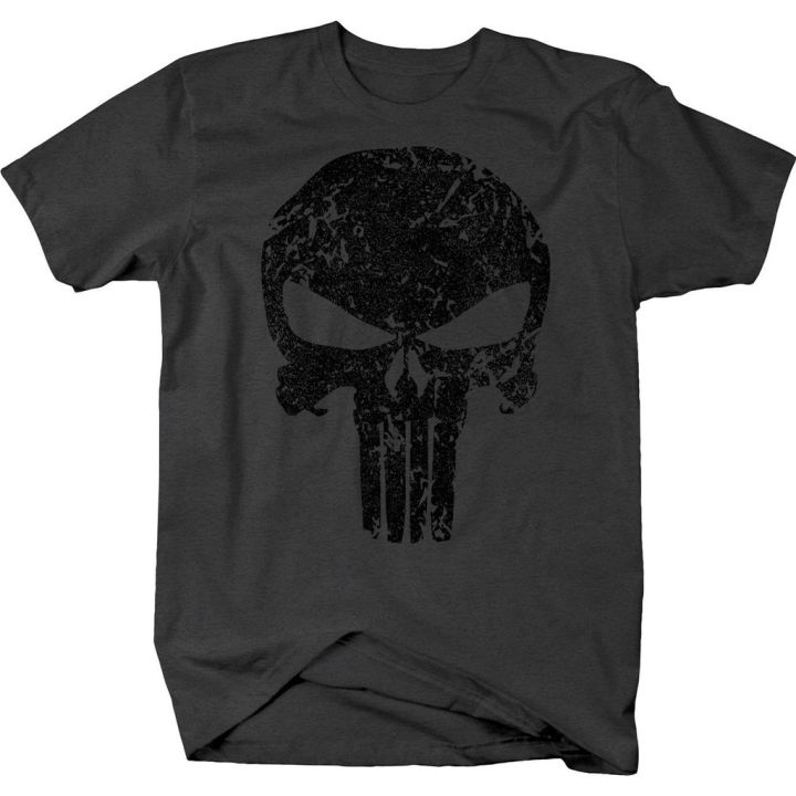 The Punisher Skull Military Alter Ego Black Hot Sales Plus Size