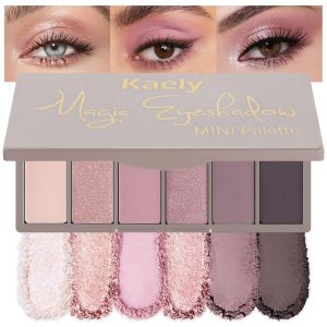 Bảng phấn mắt6 màu Kaely phấn mắt có độ lên màu cao chống thấm nước bảng phấn mắt lì tự nhiên bảng phấn mắt sản phẩm thuần chay và không thử nghiệm trên động vật màu 01.