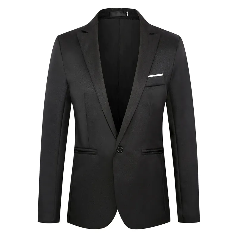Mens Blazer Formal Business Casual Suit Outerwear Jacket Office