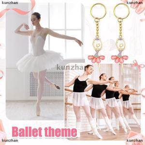 [COD] kunzhan 10 Sets Guests Return Gifts Including Ballet Dancer Keychains Thank You Tags White Organza Bags For Baby Shower Favors