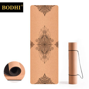 FCCork Yoga Mat 183x65cm 7mm TPE Non Slip Natural Eco-Friendly Pro Mat Home Fitness Exercise with Carrying Bag for Workout Yoga Pilates and Gymnastics Absorbs Sweat Odorless
