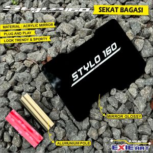Sekat Bagasi Akrilik Stylo 160 - Partisi Bagasi Motorcycle Exie Art