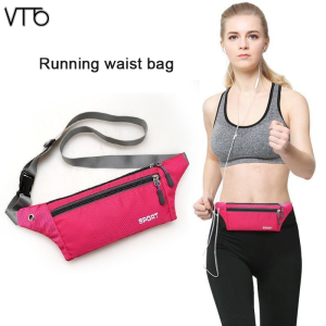 VTTO Waterproof Running Waist Bag Pack Belt with zipper Jogging Gym Marathon Waist Packs