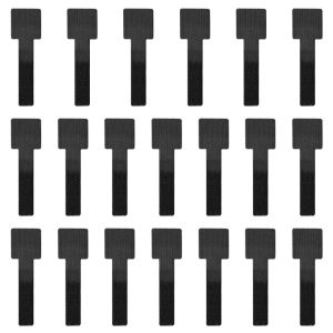 Kebidumei 20Pcs Reusable Cable Organizer Desk Wire Winder Cable Tie Organizer Self Adhesive Cord Rope Holders Cord Protection Straps