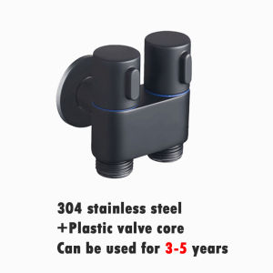 SOXON SUS304 Stainless Steel ANGLE VALVE 2 Way One-in Two-out Angle Valve Bathroom Toilet Washing Machine