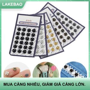 【LAKEBAO】 24 chiếc khóa nút nhỏ cho quần áo búp bê 1/6 tự làm phụ tùng may vá Khóa vô hình