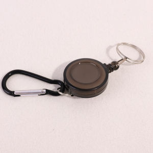 【Prettyset】mulitifunctional Ống cuộn cho thẻ ra vào có thể thu vào Keychain giật thẻ trượt tuyết mới đồ đựng thẻ và chứng minh thư Keyring Móc Chìa Khóa Dây Thép