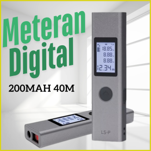 Cod ATuMan Meteran Laser Digital 40 Meter Multifungsi Terbaik 200mAh - LS-P