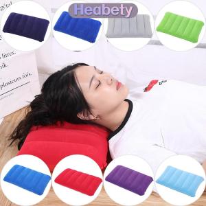 Heabety 47x30cm xách tay gấp không khí Inflatable gối du lịch ngoài trời nhà gối mềm