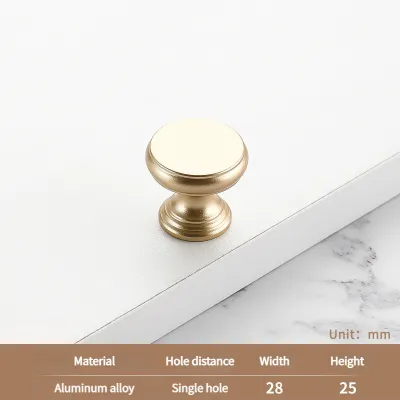 Modern Minimalist Drawer Handle Retro Small Single-Hole Black Grey Cabinet Door Handle Aluminium Alloy Cabinet Knob