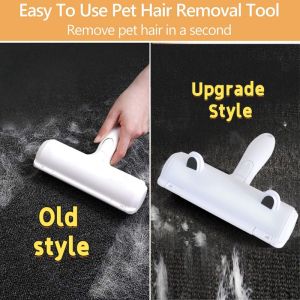 Pet Hair Remover - Reusable Lint Roller! Cleans Fur Dust & Debris from Furniture Sofa Carpet Clothes & Bedding. Self - Cleaning Portable with Hair Collection Box!