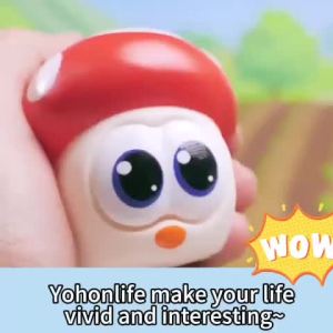 Squishy Toys Vegetable Squeeze Toy Pop‑Eye Mushroom Plastic Fidget Stress Relief Gifts for Girls