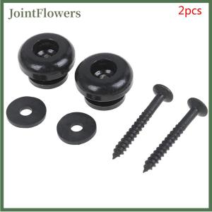 JointFlowers 2PCS Pair guitar strap locks chrome belt lock button buckle guitar accessories