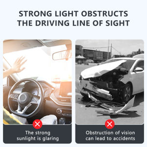 Anti-Glare Sun Visor for CarCar Shade for Sun Protection HD Visor Extender All Season Fit for Trucks SUVs