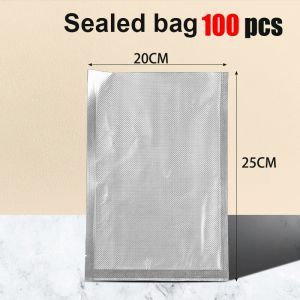 100pcs Food Vacuum Bag Food Sealing Bag Pouch Freezer BPA Free Plastic Packaging For Food Storage