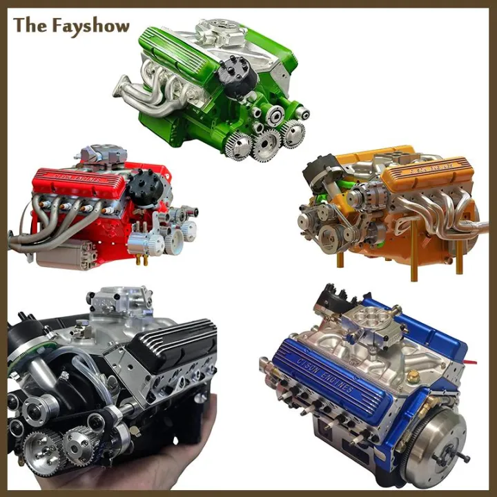 [The Fayshow] Binray Cison V8 Engine Kit Gas Small-Block Engine Model ...