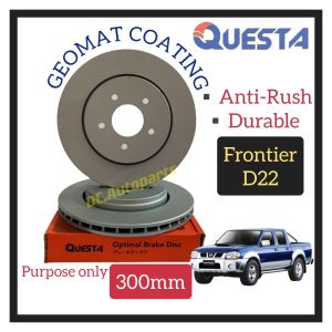 QUESTA FRONT BRAKE DISC ROTOR NISSAN FRONTIER D22 ( 300MM 2PCS )