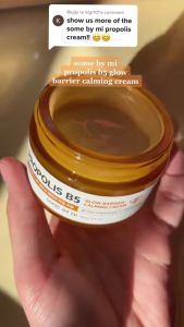 60g Propolis B5 Glow Barrier Calming Cream Repair skin barrier Soothe acne skin Honey glow Deep moisturize Ship Dari Malaysia