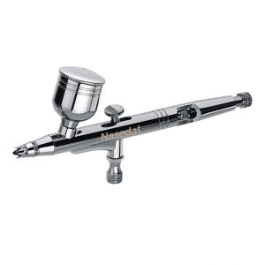 Nasedal Gravity Dual-Action Airbrush 0.3mm 7cc Black Color Sprayer for Nail Art Craft Model Cake Decoration DIY Tool