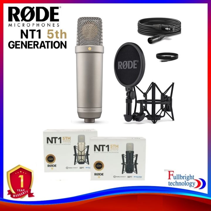 Rode NT1A Incredibly Quiet 1" Cardioid Condenser Microphone ชุด