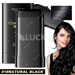 Natural Hair Dye Stick Waterproof and Sweat-Proof Hair Dye Comb Long Lasting Fast Covering White Gray Hair Hide Bald Edges Hair Root