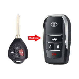 Toyota Flip Key Cover Remote Shell Replacement Case 2+1 Buttons Modified Flip Key Shell Case