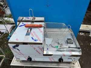 Jumbo Fryer with 15x14 Burger Griddle