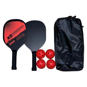 Pickleball Paddles Fiberglass Pickleball Paddle Set Outdoor Indoor Pickleball Balls Pickleball Bag Lightweight Men Women Beach Sports Match