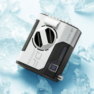 10000mAh Portable Hanging Waist Fan USB Air Conditioning Fan Rechargeable 5 Speed Wind Outdoor Sports Mini Air Cooling Clip Fan