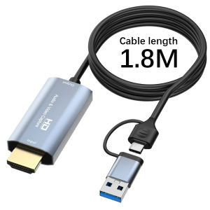 Video Capture Card 4K HDMI to USB C Game Capture Card Full HD 1080p Capture Card HDMI USB 3.0 Video Capture Live Streaming Online Teaching