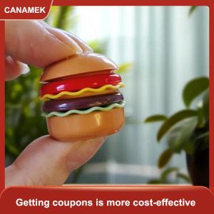 【CANAMEK 】 1 Set 1 6 Dollhouse Hamburger Tableware Meal Box Mini Food Play Plate Model Miniature Kitchen Decoration DIY Accessories