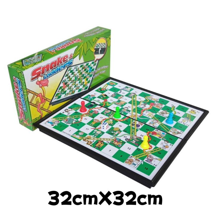 KTPH 32cmX32cm snake and ladder board Lazada PH
