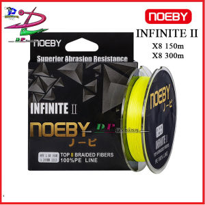 Dây dù NOEBY Infinite II x8 150m màu vàng siêu mịn công nghệ Nhật Bản dây pe chuyên lure cá lóccâu lục