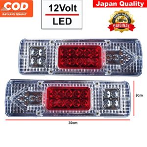 Stoplamp Lampu Variasi X Kristal Rem Belakang LED 12 Volt L300 Grand Max Carry Kijang Pickup Pikap Pick Up Panther Kedip 30cm