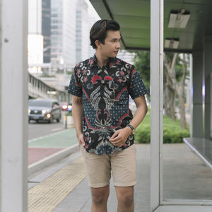 Jayabaya Batik Baskara Kemeja Katun Lengan Pendek