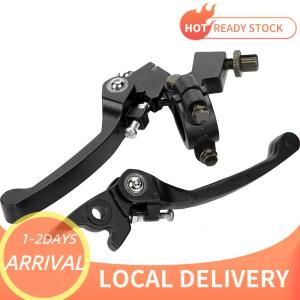 🚚Local Delivery🔥 KLX CRF XR50-250 Folding Handlebar Brakes Black Folding Aluminum Clutch Brake Lever Bike Motorcycle Clutch Brake Lever Perch