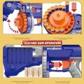 【Christmas Present】Soft bullet blaster Big electric soft bullet blaster guns Nerf X Hero Automatically loaded Soft elastic Submachine. 