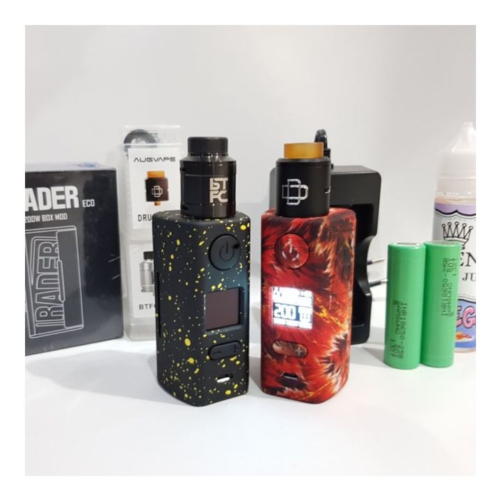 PAKET SIAP NGEBUL MOD HUGO VAPOR RADER ECO 200W AUTHENTIC KIT RDA VAPE |  Lazada Indonesia