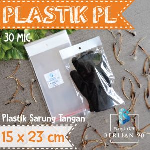 Plastik Display 15x23 Cm isi 100 lembar / Plastik Perlize / Plastik OPP Gantung untuk Kemasan Aksesoris & Snack