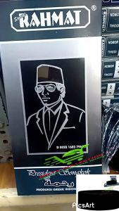 Songkok Hitam / Kopiah Hitam / Peci Rahmat / Peci President Songkok / Peci Polos Hitam Rahmat