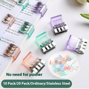 สไลด์คลิปสีสันโปร่งใสสำหรับองค์กรเอกสารแฟ้มออฟฟิศและนักเรียน