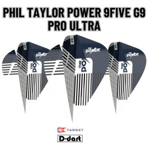 TARGET DART FLIGHTS - PHIL TAYLOR POWER 9FIVE G9 PRO ULTRA KITE 100 MICRON DART FLIGHTS (SAYAP ARROW)