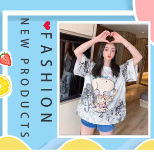 QXshop เสื้อยืดลายการ์ตูน น่ารักมากสีพื้นสวยๆไม่ธรรมดาไม่หมอง เพิ่มความน่ารักสดใสตะมุตะมิในตัวเอง