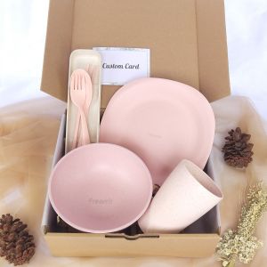 TABLEWARE gomy.id wedding gift box hampers kado hadiah pernikahan nikahan perkawinan ulang tahun wedding set peralatan alat makan jerami murah unik terjangkau lucu estetik aesthetic